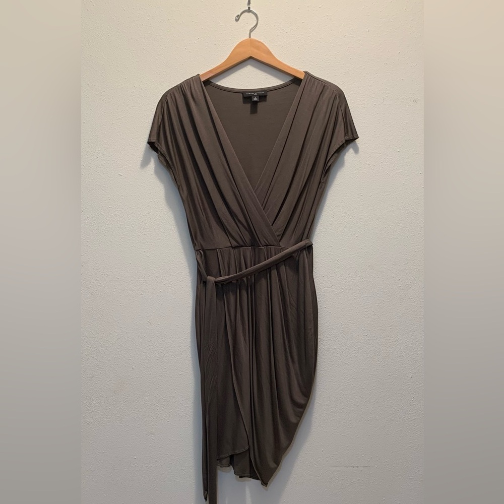 BANANA REPUBLIC Silk Asymmetrical Faux Wrap Dress